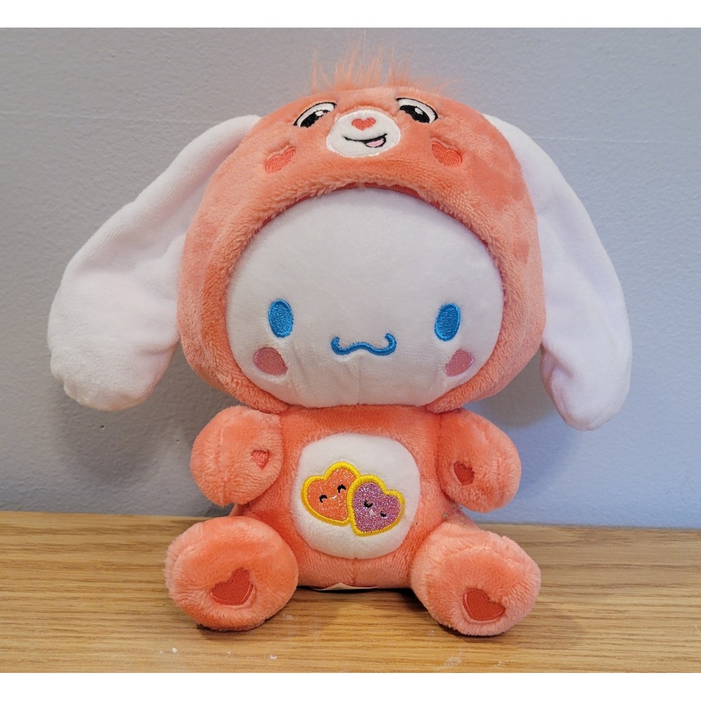 Care Bears x Hello Kitty Cinnamoroll as Love-a-Lot Bear Plush 9 inch 2023